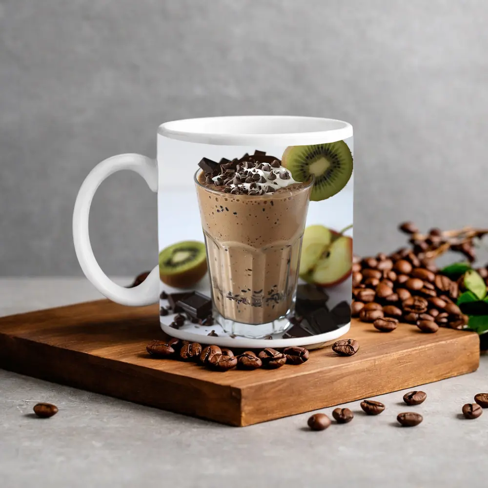 Chocolate Smoothie With Kiwi And Apple – Mugs