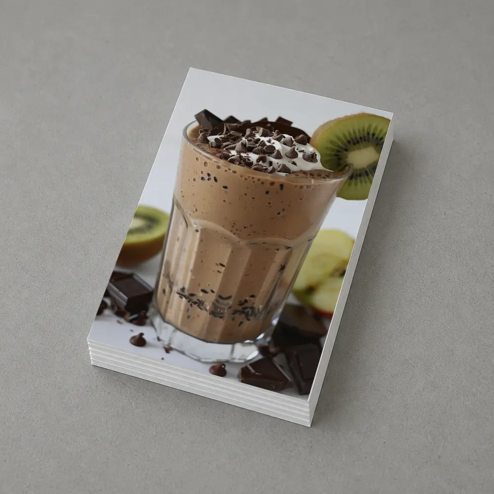 Chocolate Smoothie With Kiwi And Apple – Postcards