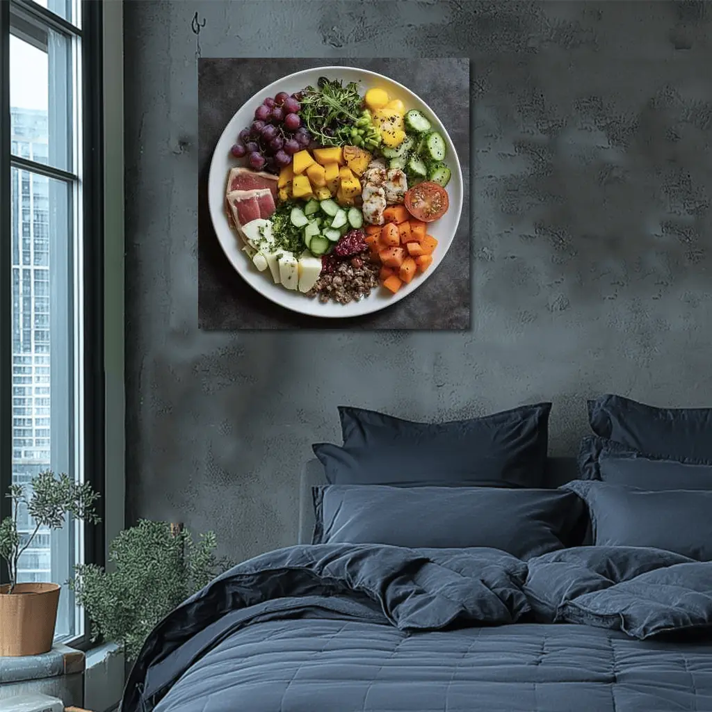 Colorful Health Bowl With Fresh Ingredients – Wall Art