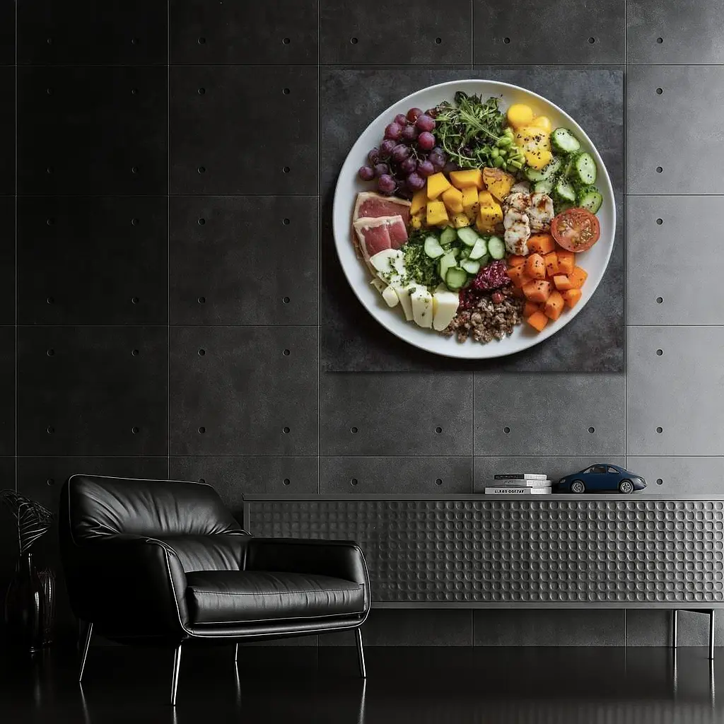 Colorful Health Bowl With Fresh Ingredients – Wall Art