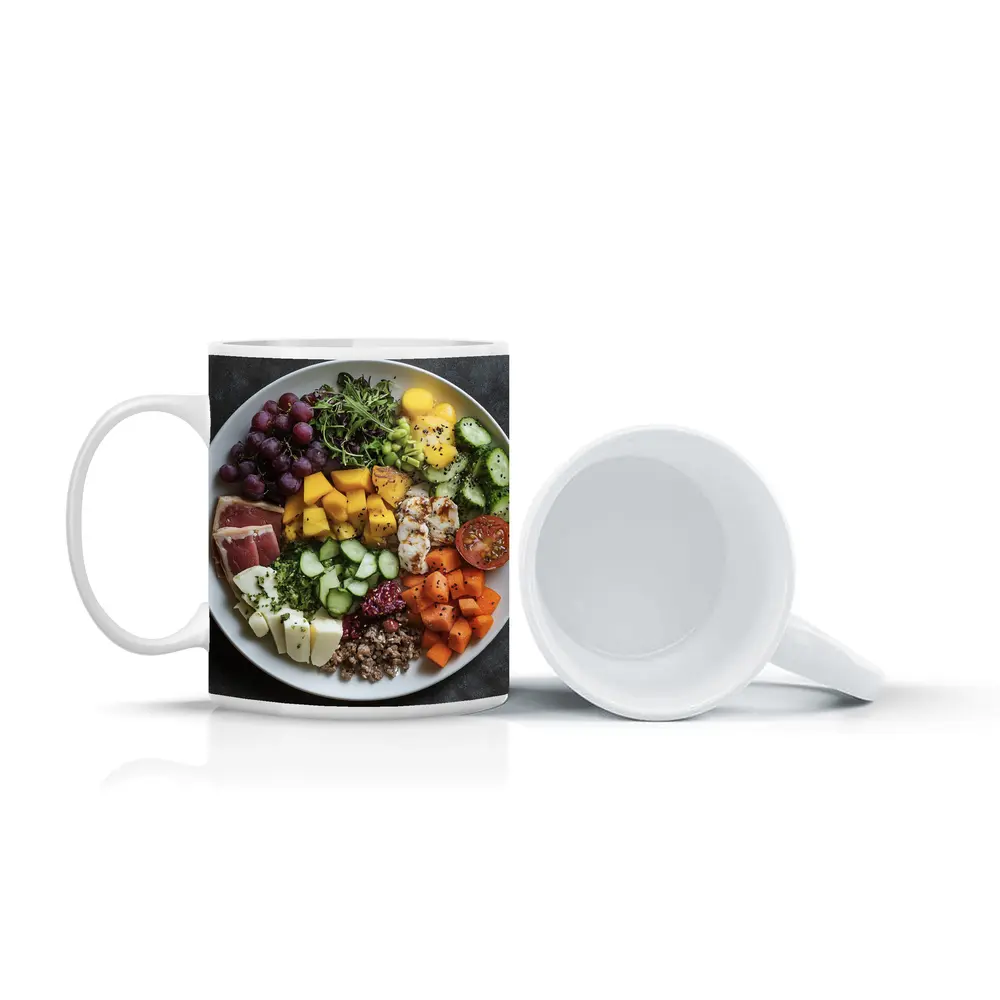 Colorful Health Bowl With Fresh Ingredients – Mugs