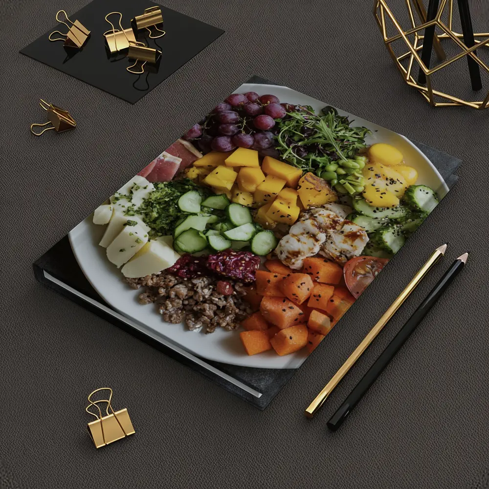 Colorful Health Bowl With Fresh Ingredients – Notebooks
