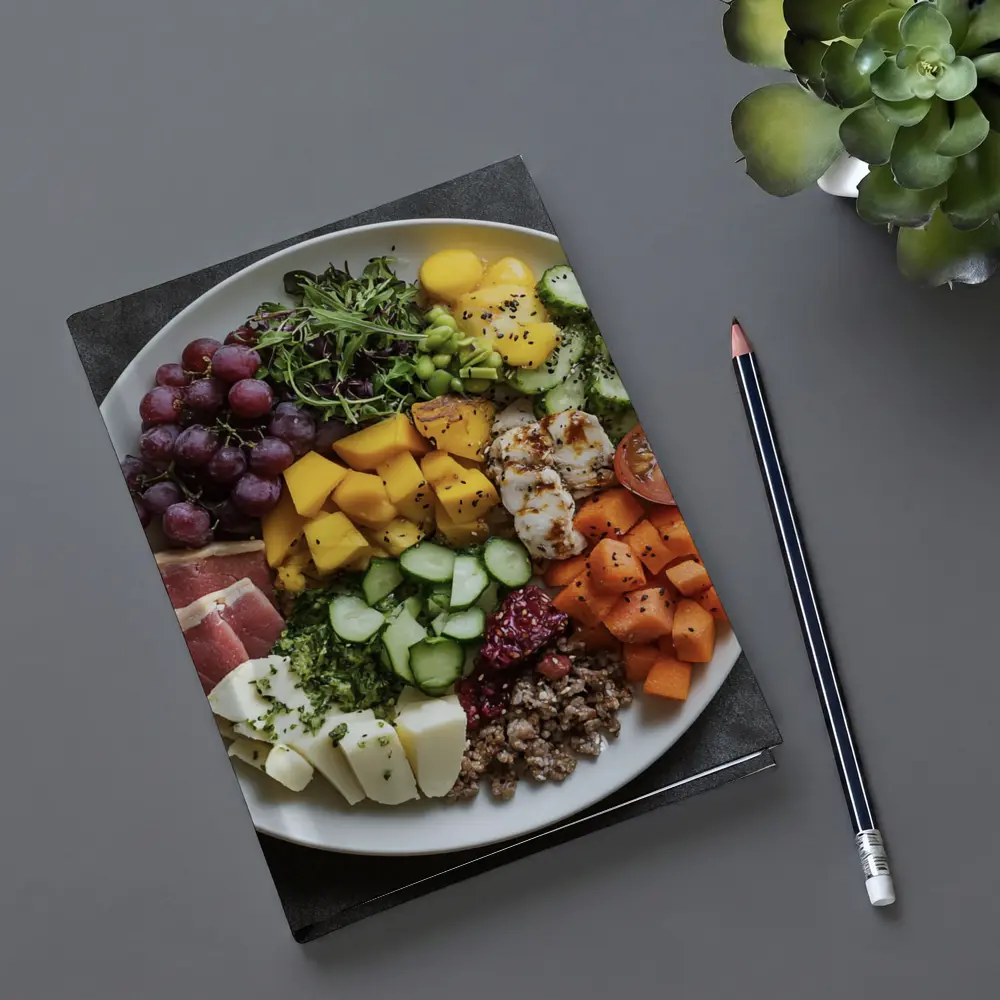 Colorful Health Bowl With Fresh Ingredients – Notebooks