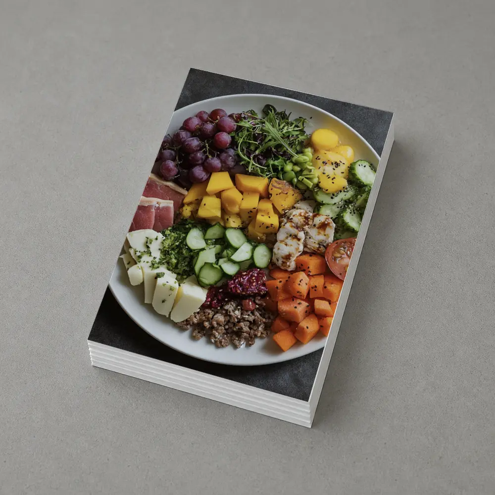 Colorful Health Bowl With Fresh Ingredients – Postcards