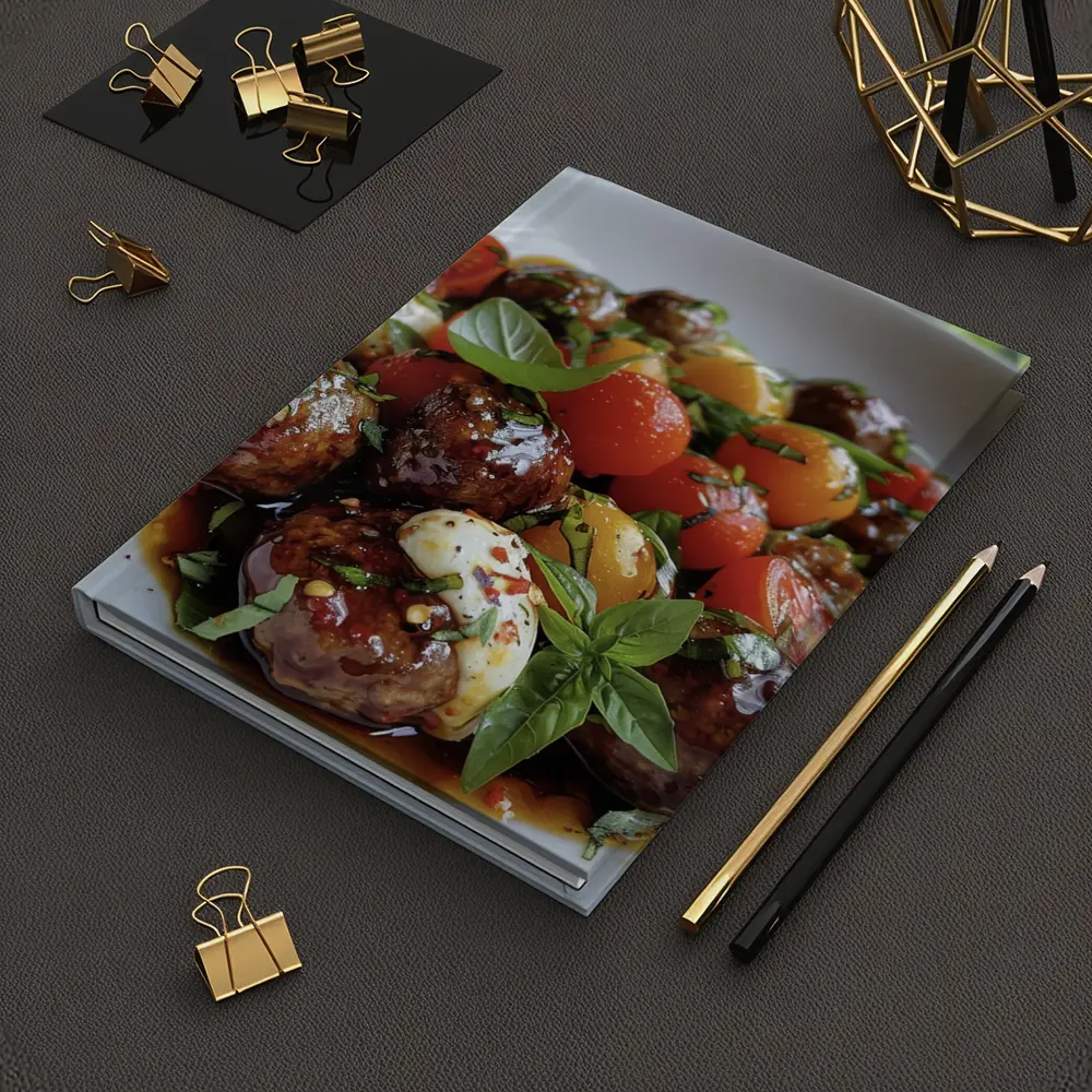 Meatballs Caprese Salad Fresh Basil Bowl – Notebooks