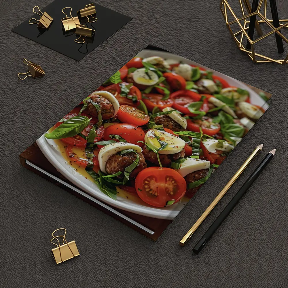 Caprese Salad Tomatoes Mozzarella Basil Plate – Notebooks