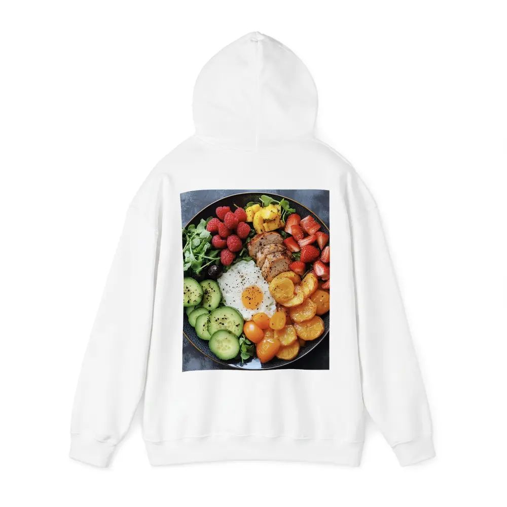 Colorful Breakfast Bowl With Egg Chicken Berries – Hoodies