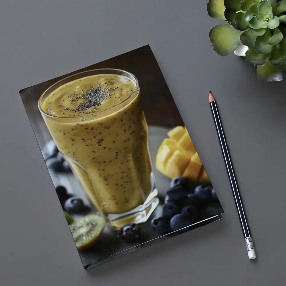 Mango Kiwi Blueberry Smoothie Chia Seeds – Notebooks