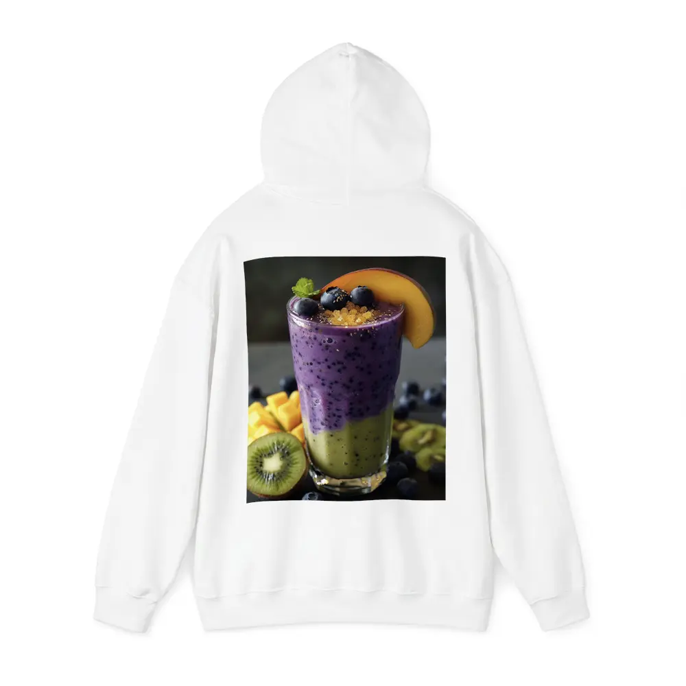 Layered Blueberry Kiwi Mango Smoothie Glass – Hoodies