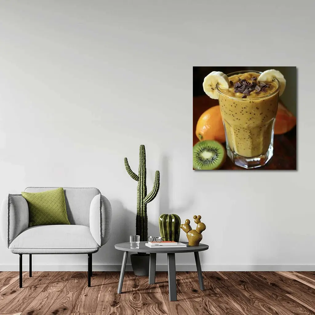 Banana Chocolate Smoothie With Fresh Fruits – Wall Art