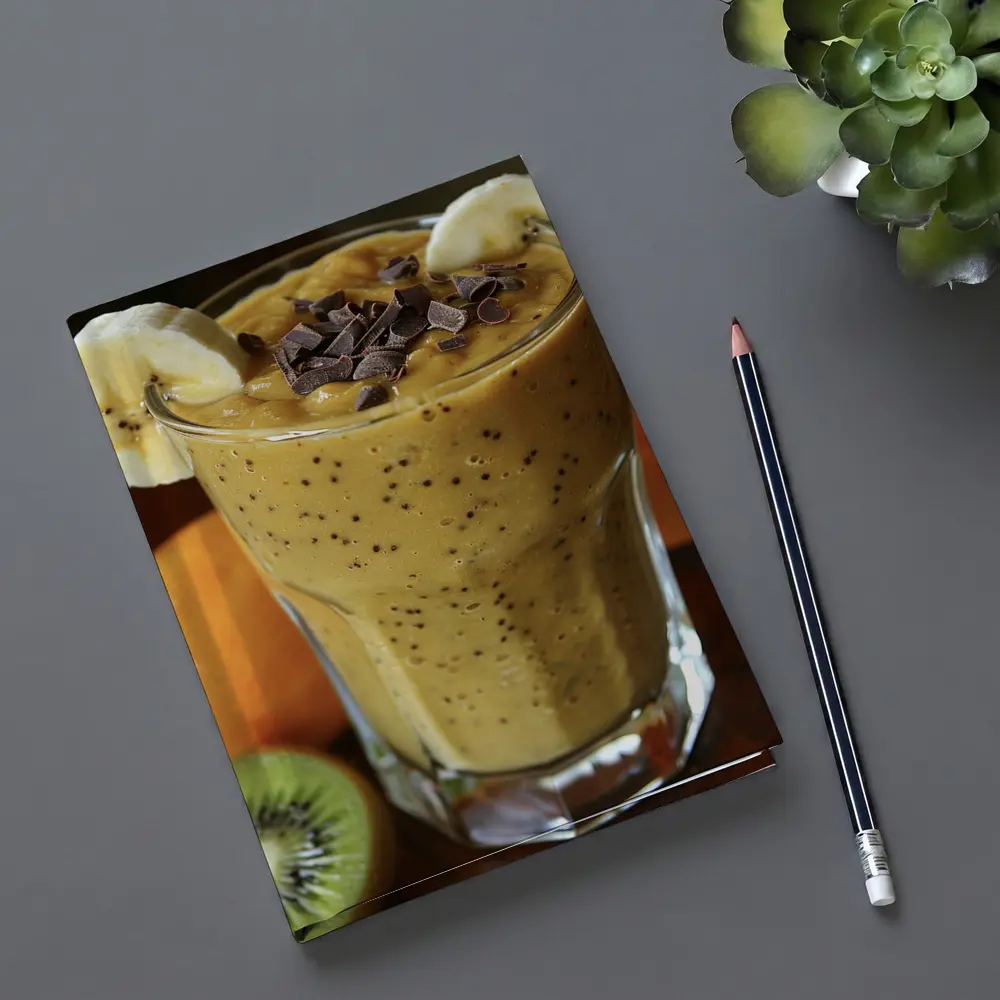 Banana Chocolate Smoothie With Fresh Fruits – Notebooks