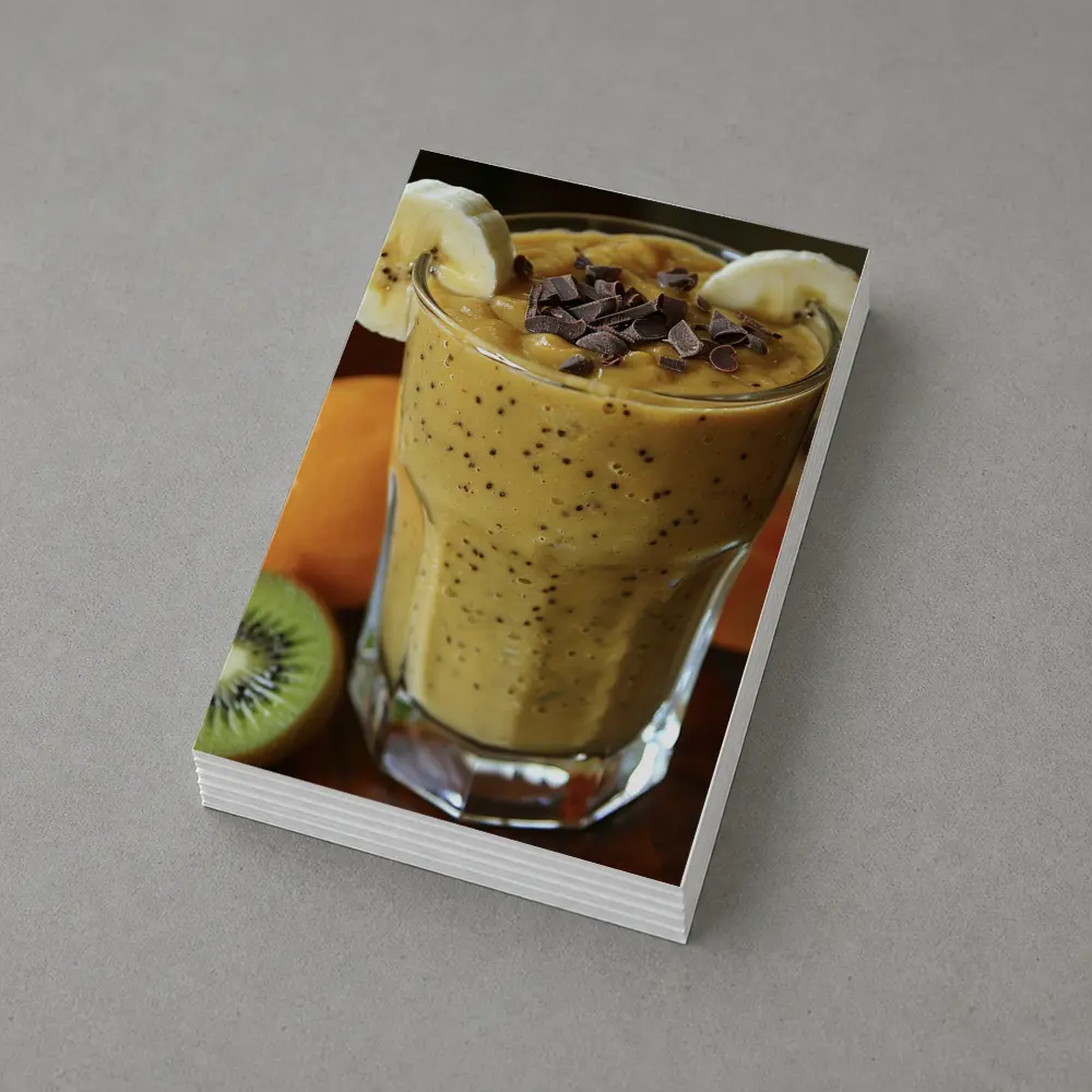 Banana Chocolate Smoothie With Fresh Fruits – Postcards