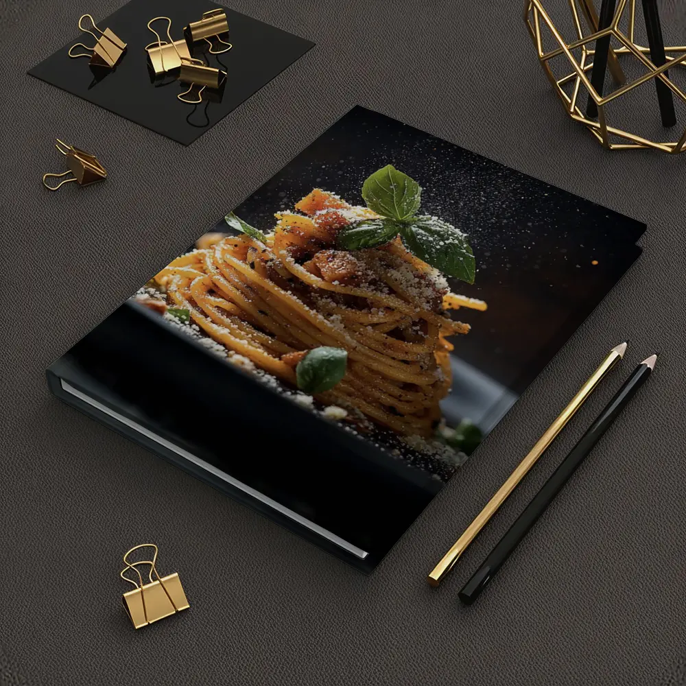 Spaghetti Bolognese Dark Dramatic Fine Dining – Notebooks