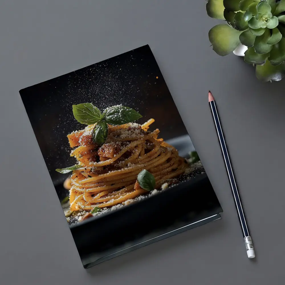 Spaghetti Bolognese Dark Dramatic Fine Dining – Notebooks