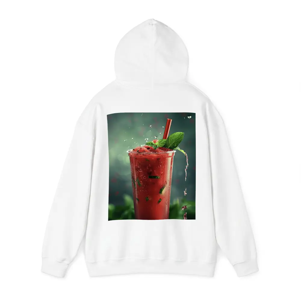 Watermelon Mint Slush Drink Green Background – Hoodies