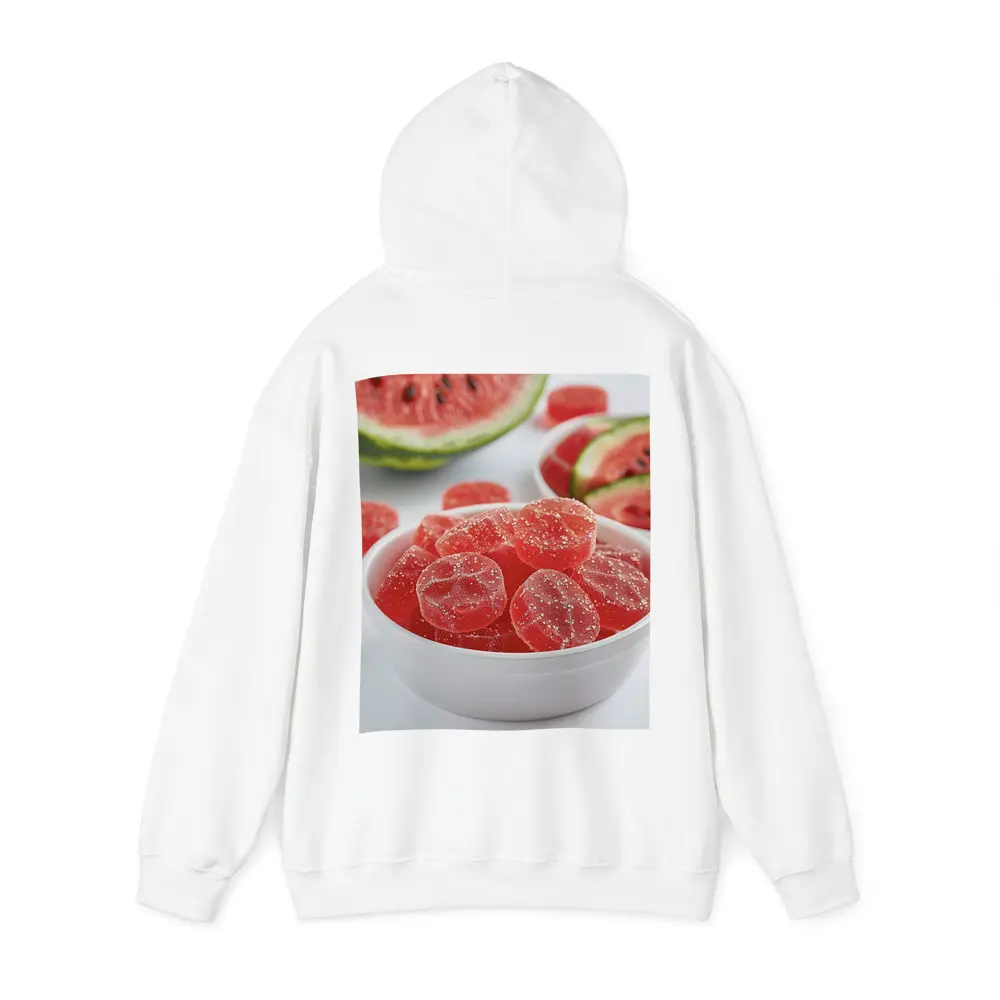 Watermelon Sour Gummy Candies White Bowl – Hoodies