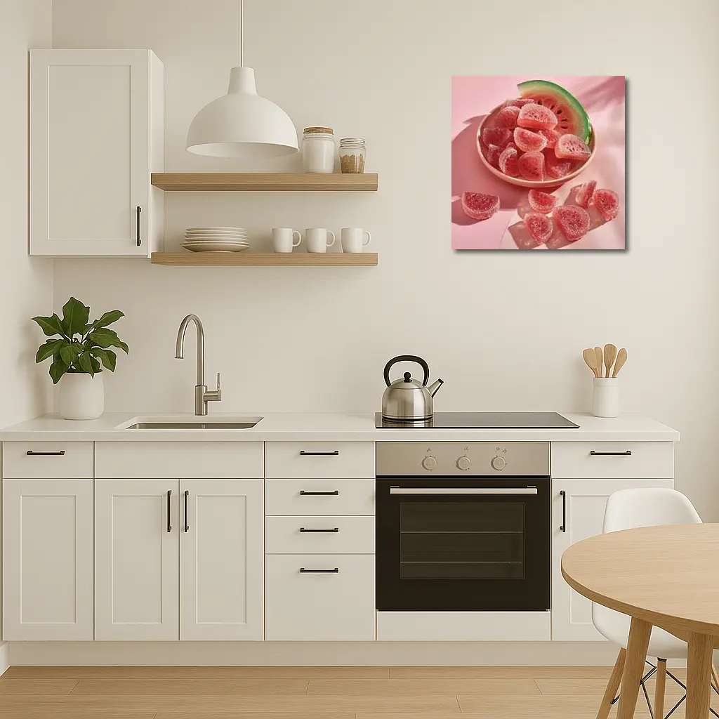 Watermelon Gummy Candies Pink Sugar Coated – Wall Art