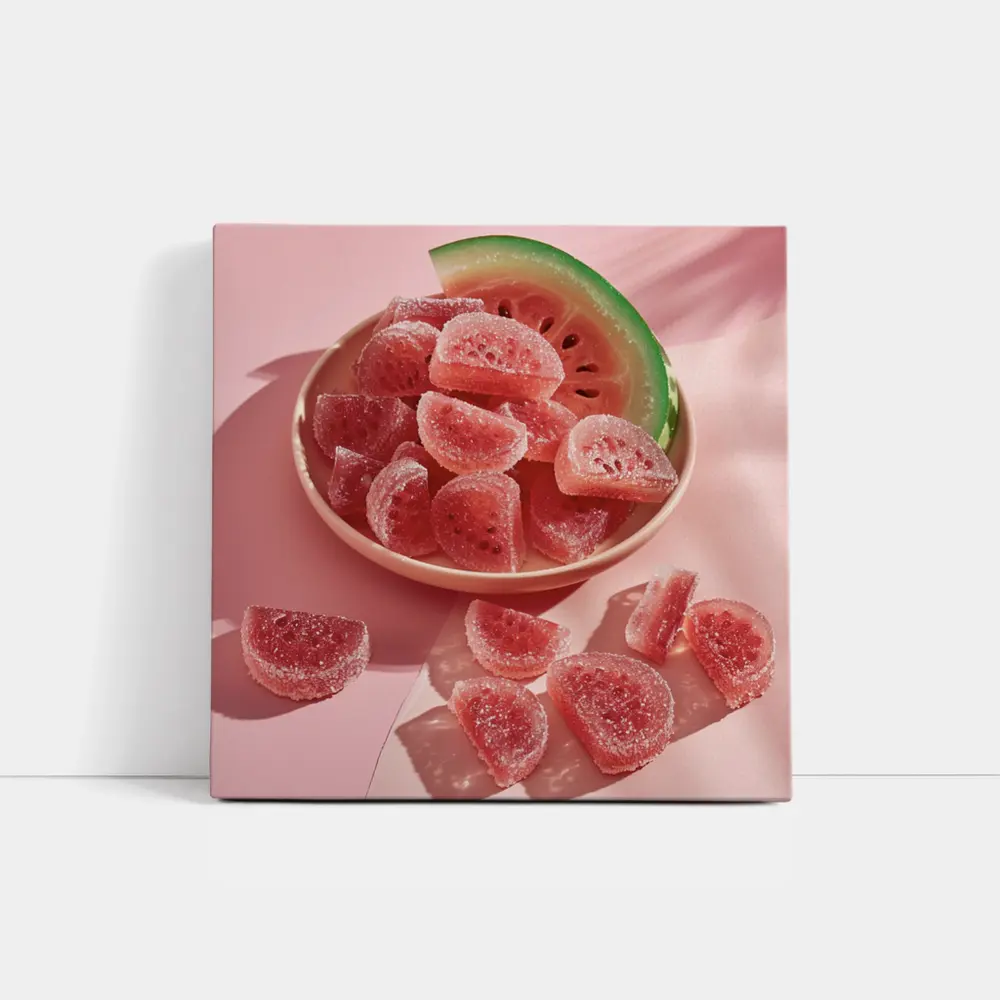 Watermelon Gummy Candies Pink Sugar Coated – Wall Art