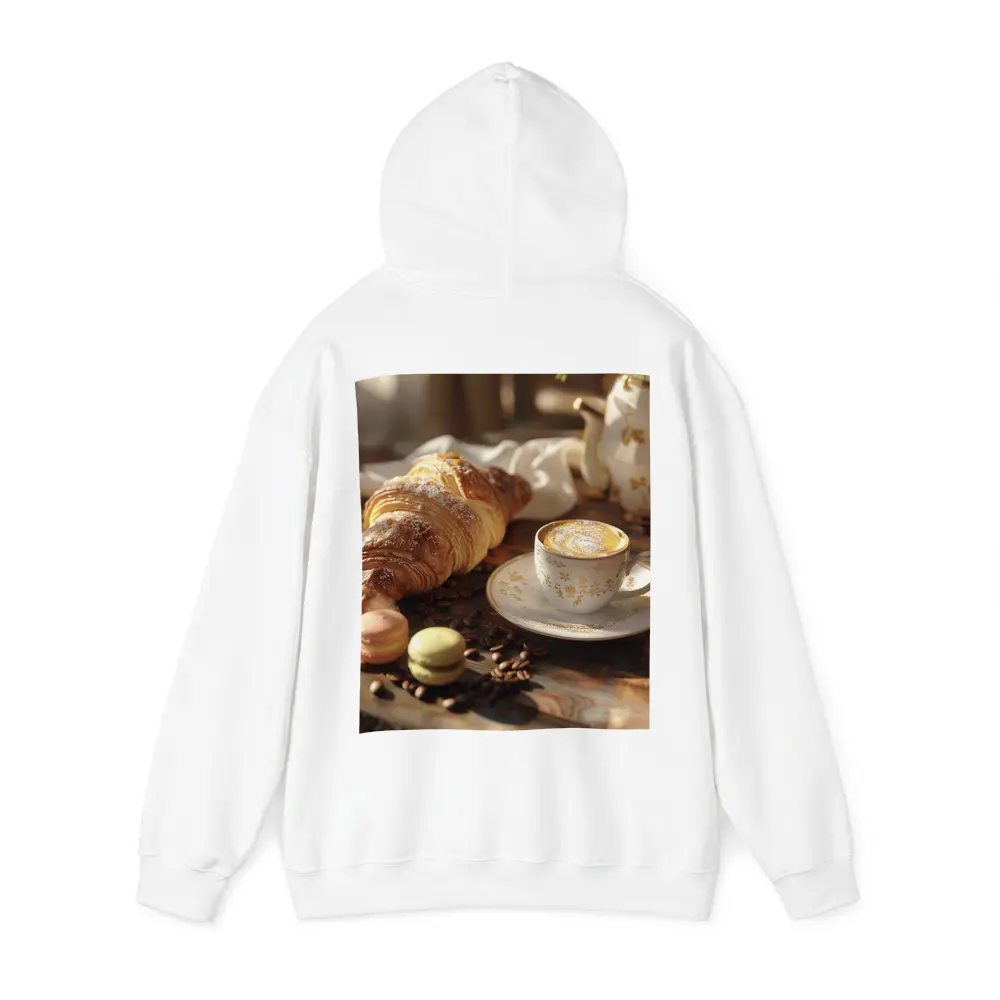 Croissant Coffee Macarons French Breakfast Table – Hoodies