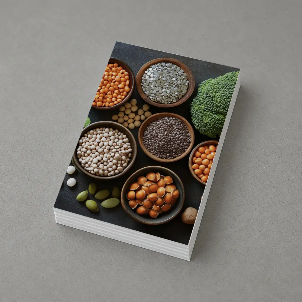 Legumes Seeds Vegetables Dark Stone Background – Postcards