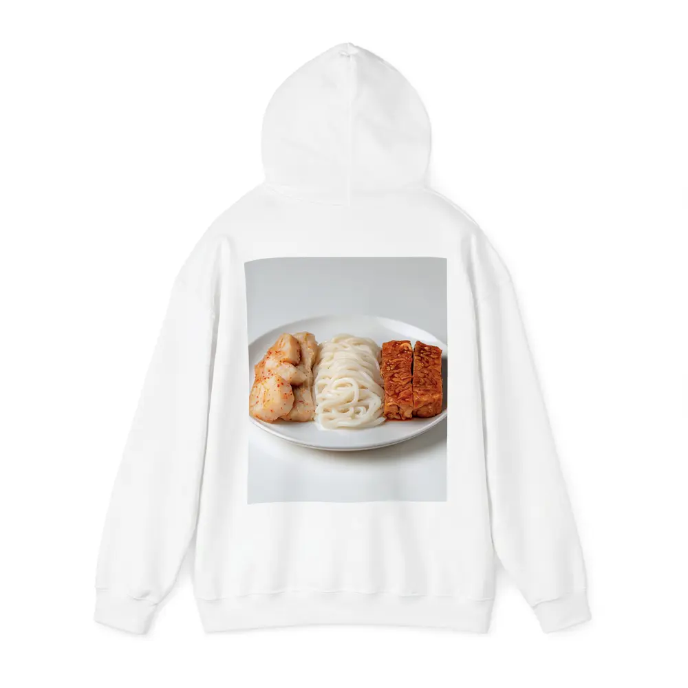 Kimchi Noodles Tempeh Plate White Background – Hoodies
