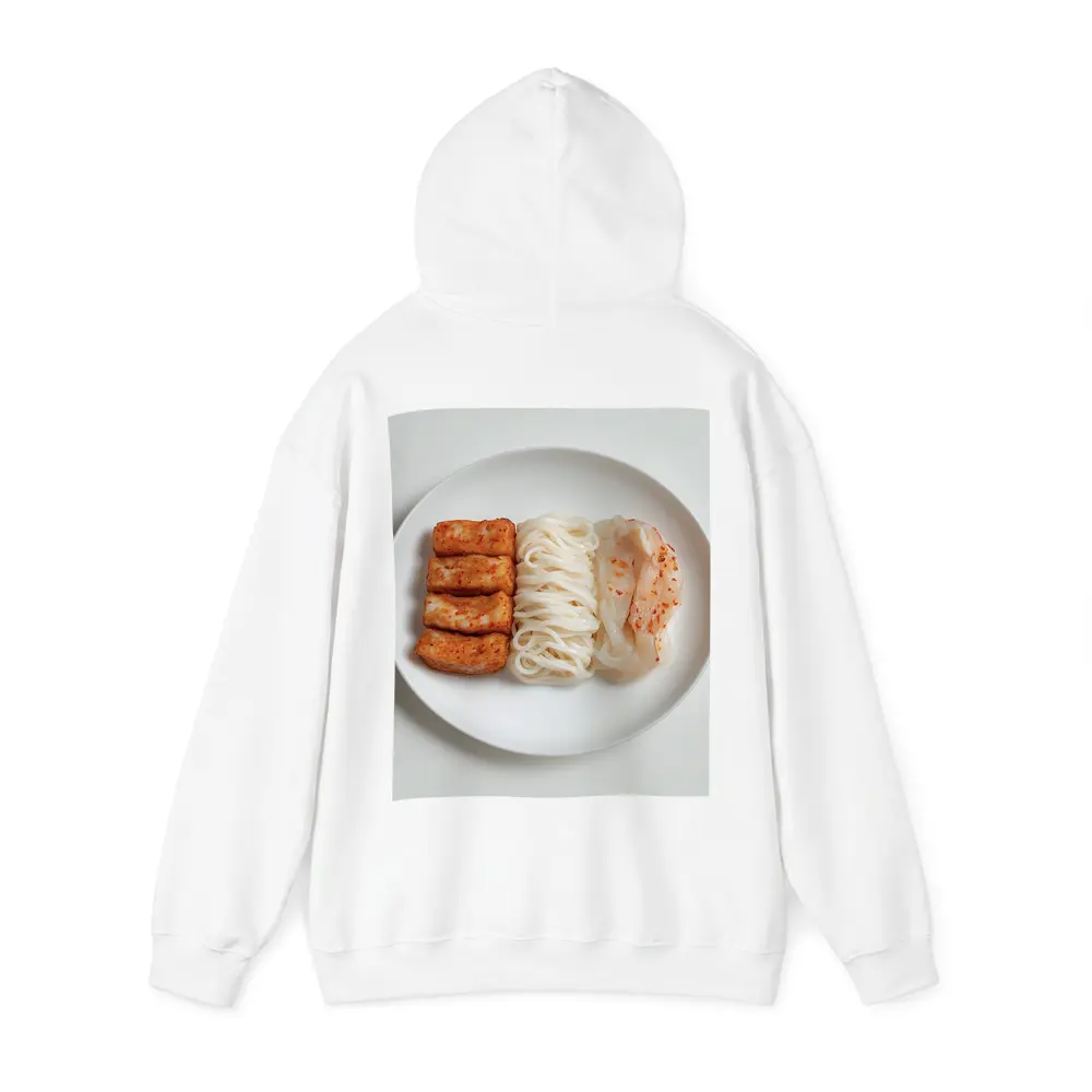 Korean Rice Cake Noodle Kimchi White Plate – Hoodies