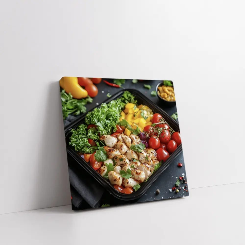 Grilled Chicken Meal Prep Bowl Fresh Vegetables – Wall Art