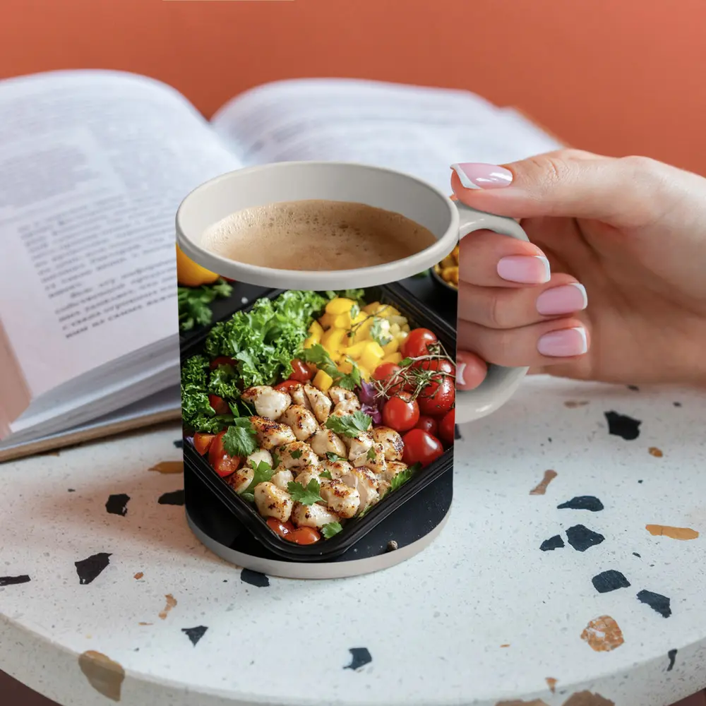 Grilled Chicken Meal Prep Bowl Fresh Vegetables – Mugs