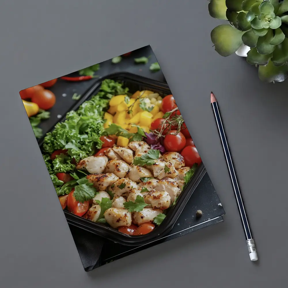 Grilled Chicken Meal Prep Bowl Fresh Vegetables – Notebooks