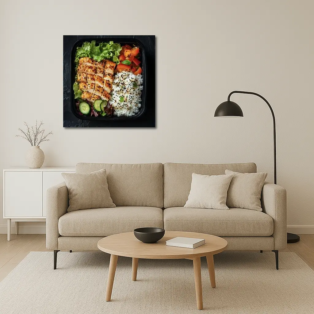 Grilled Chicken Bento Box With Rice – Wall Art