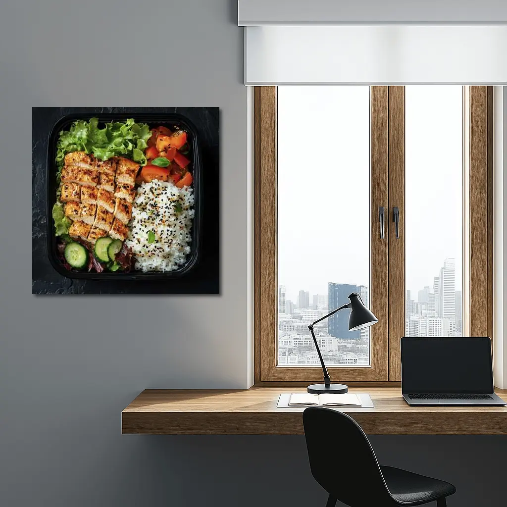 Grilled Chicken Bento Box With Rice – Wall Art