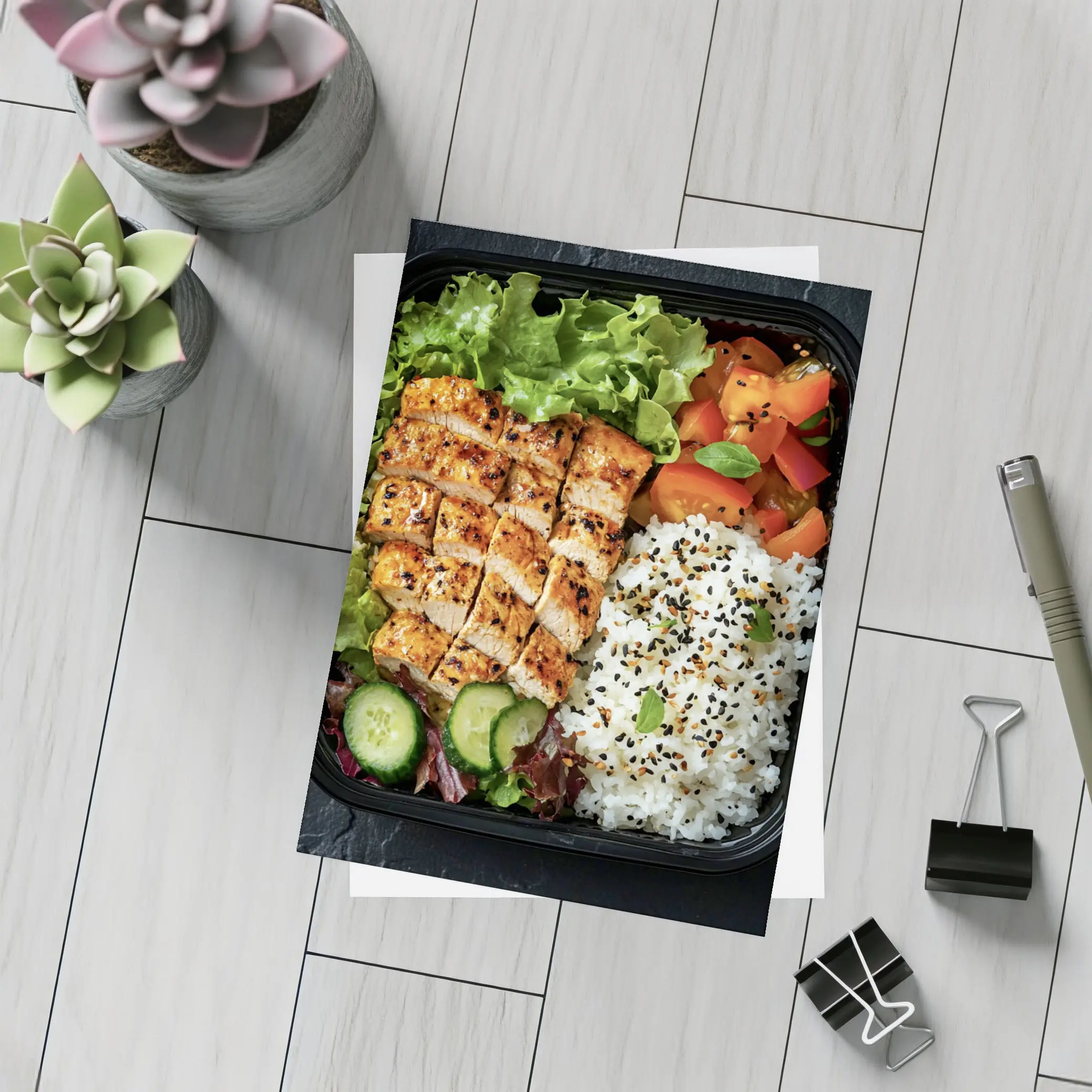 Grilled Chicken Bento Box With Rice – Postcards