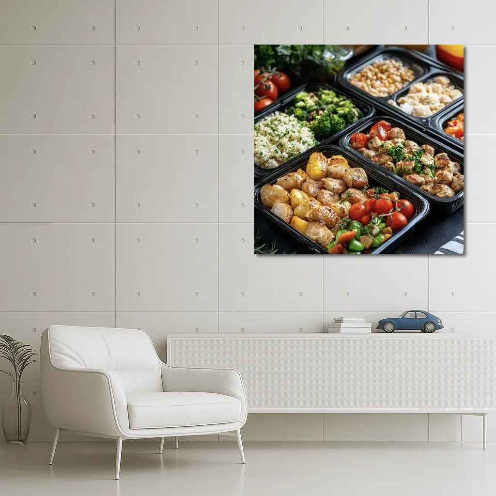 Grilled Chicken Meal Prep Containers Healthy Food – Wall Art