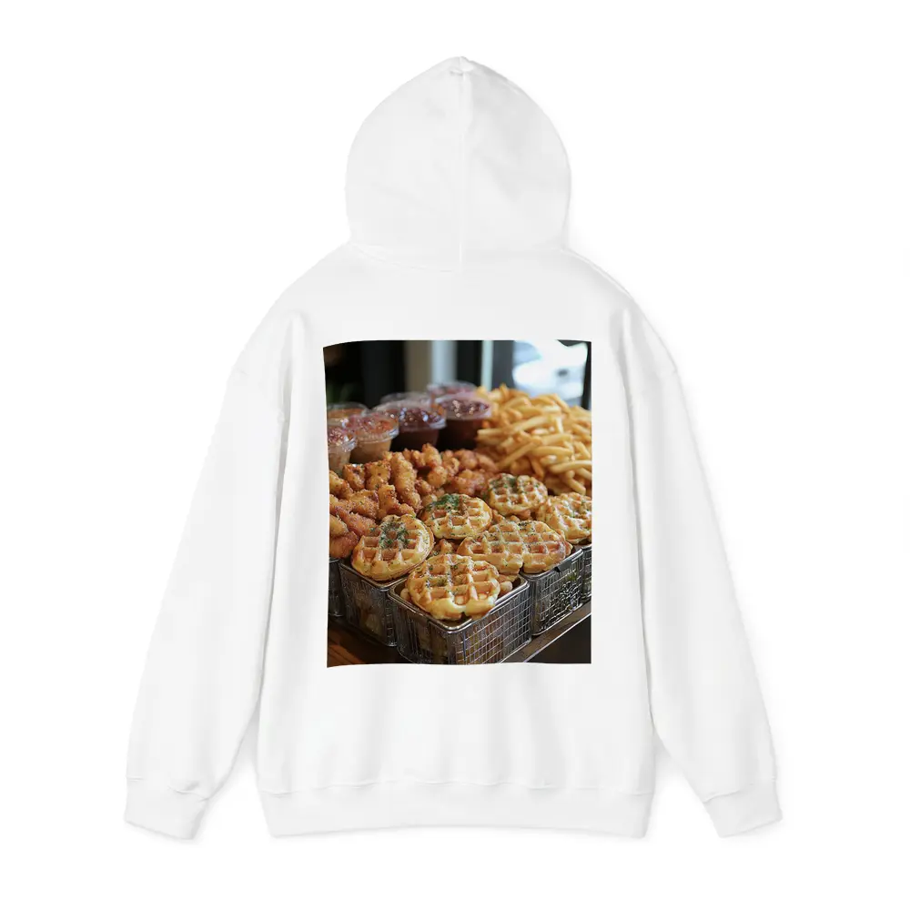 Fried Chicken Waffles and Fries Spread – Hoodies