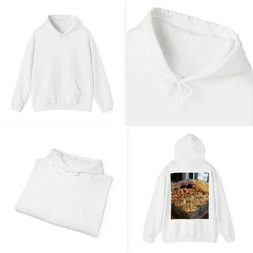 Fried Chicken Waffles and Fries Spread – Hoodies
