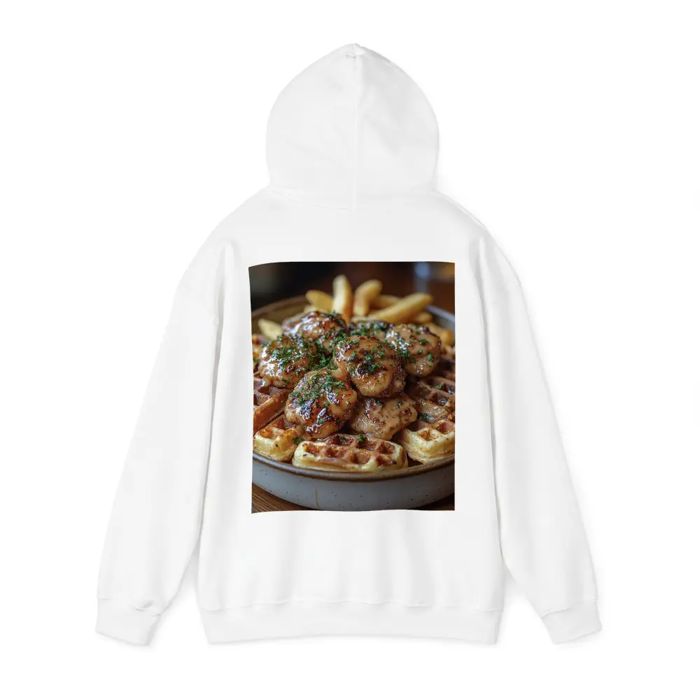 Glazed Chicken Bites Waffles Fries Bowl – Hoodies