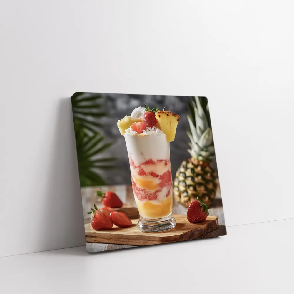 Tropical Fruit Yogurt Parfait Glass Summer – Wall Art