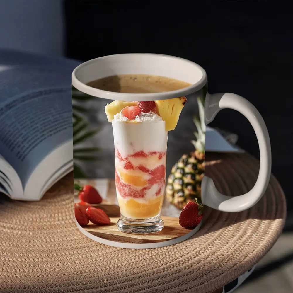 Tropical Fruit Yogurt Parfait Glass Summer – Mugs