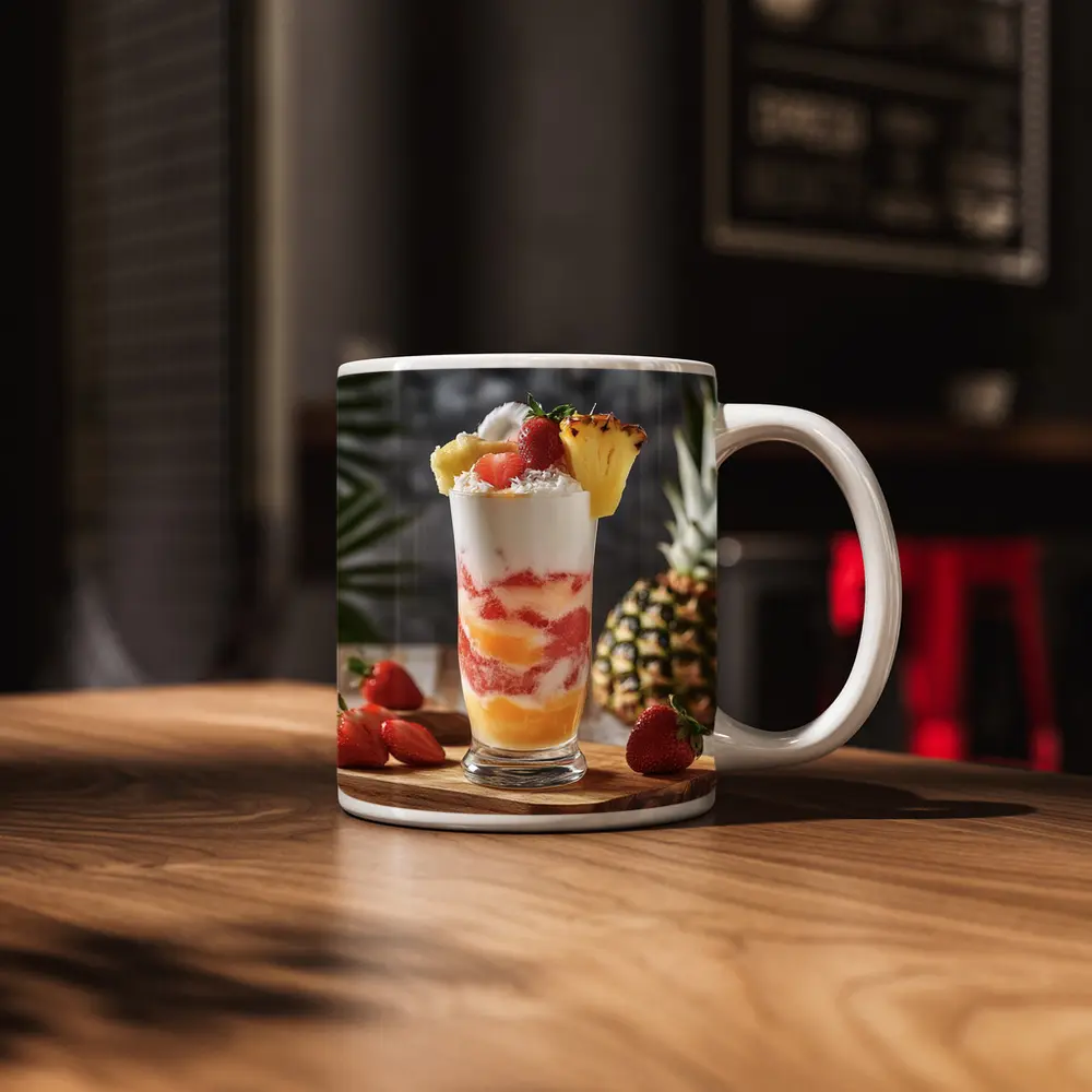 Tropical Fruit Yogurt Parfait Glass Summer – Mugs
