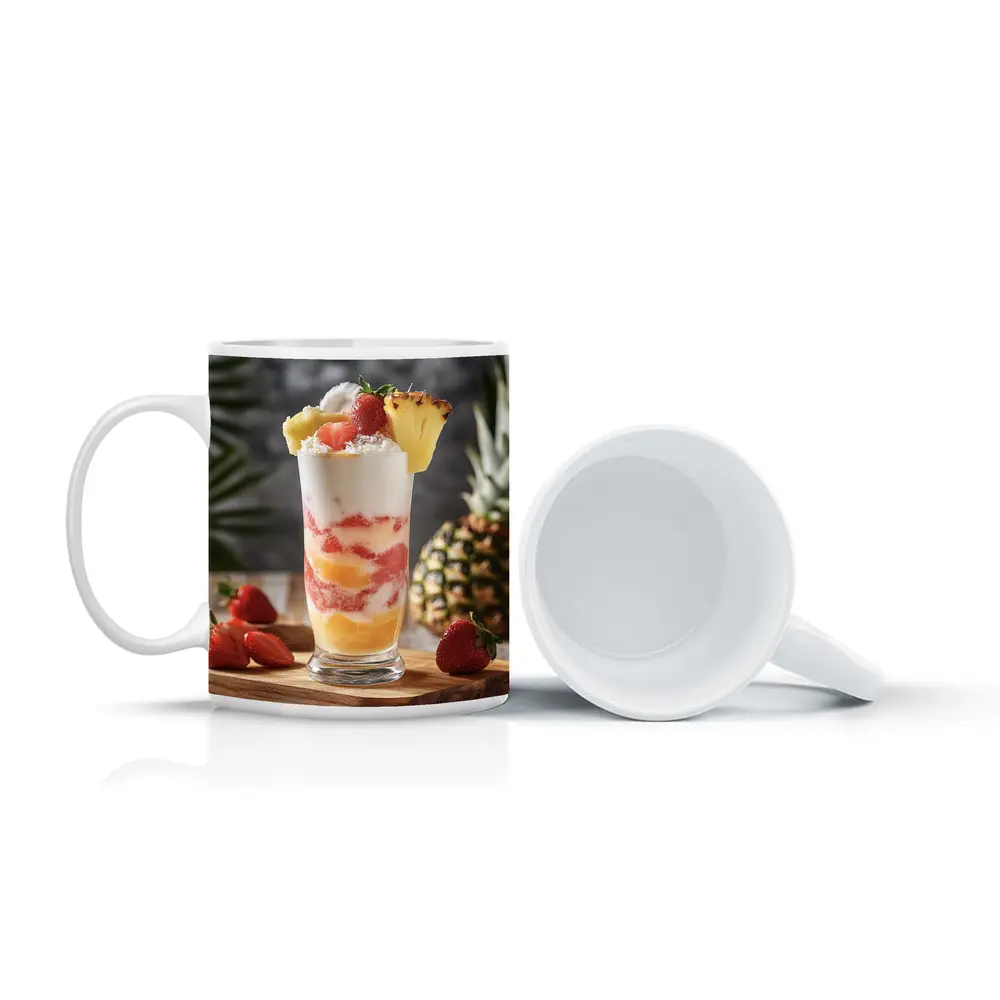 Tropical Fruit Yogurt Parfait Glass Summer – Mugs
