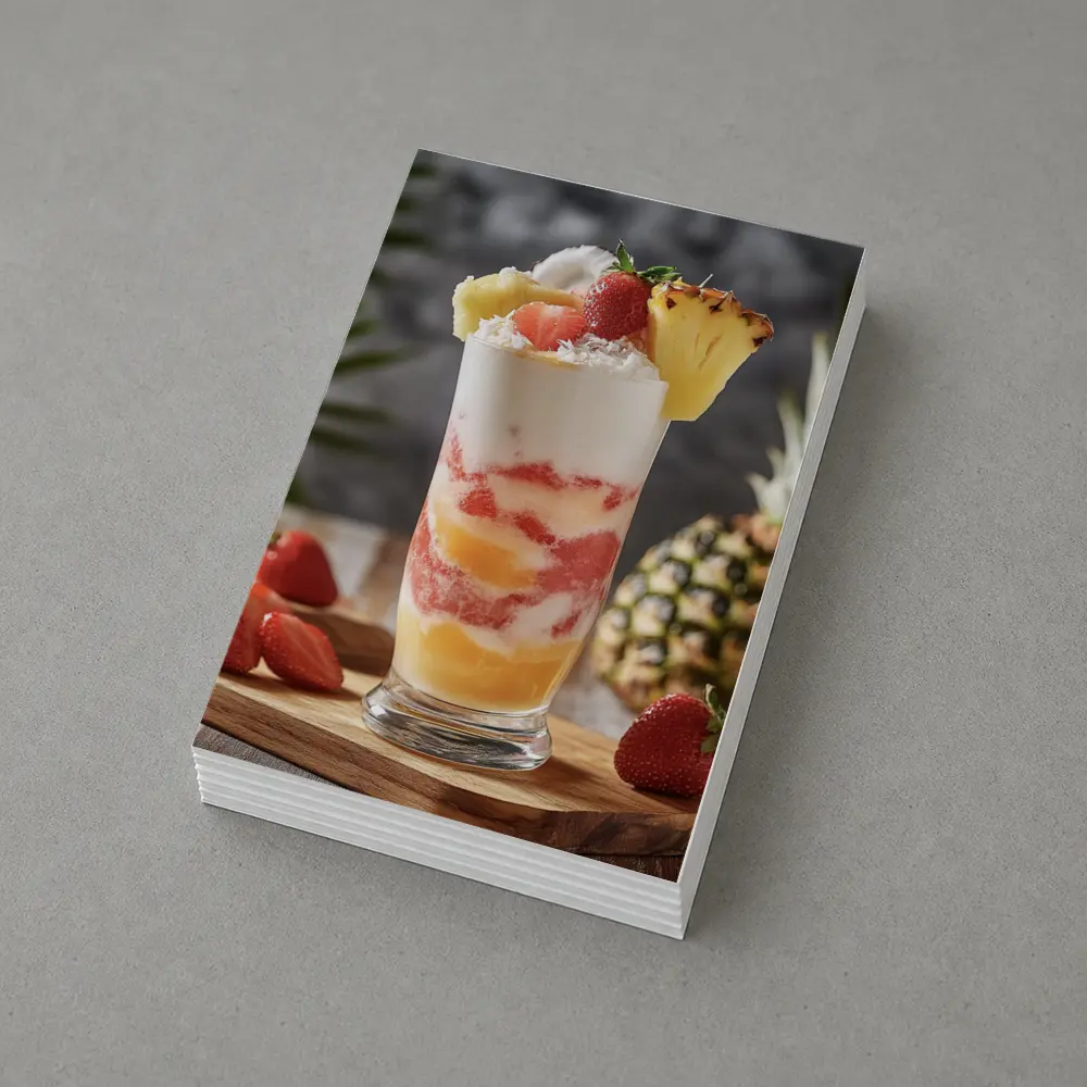 Tropical Fruit Yogurt Parfait Glass Summer – Postcards