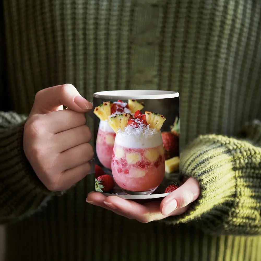 Strawberry Pineapple Coconut Tropical Layered Drinks – Mugs