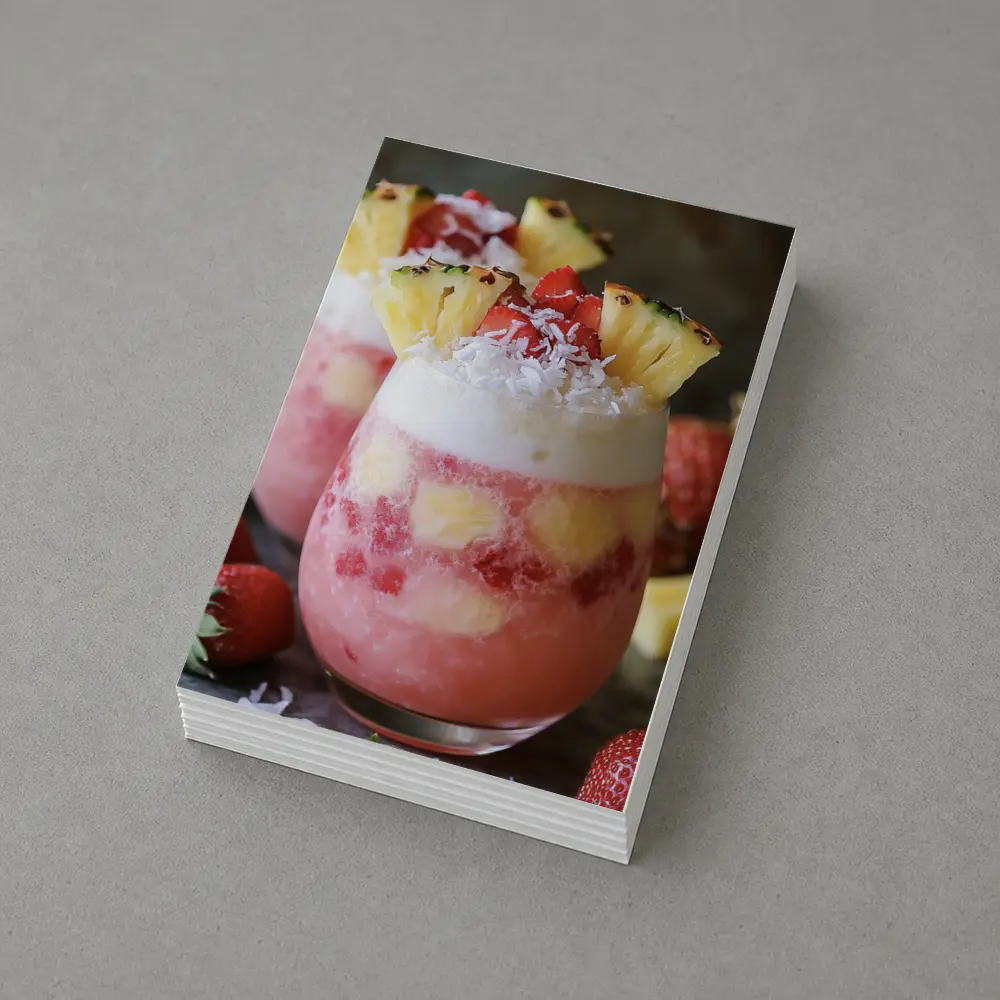 Strawberry Pineapple Coconut Tropical Layered Drinks – Postcards