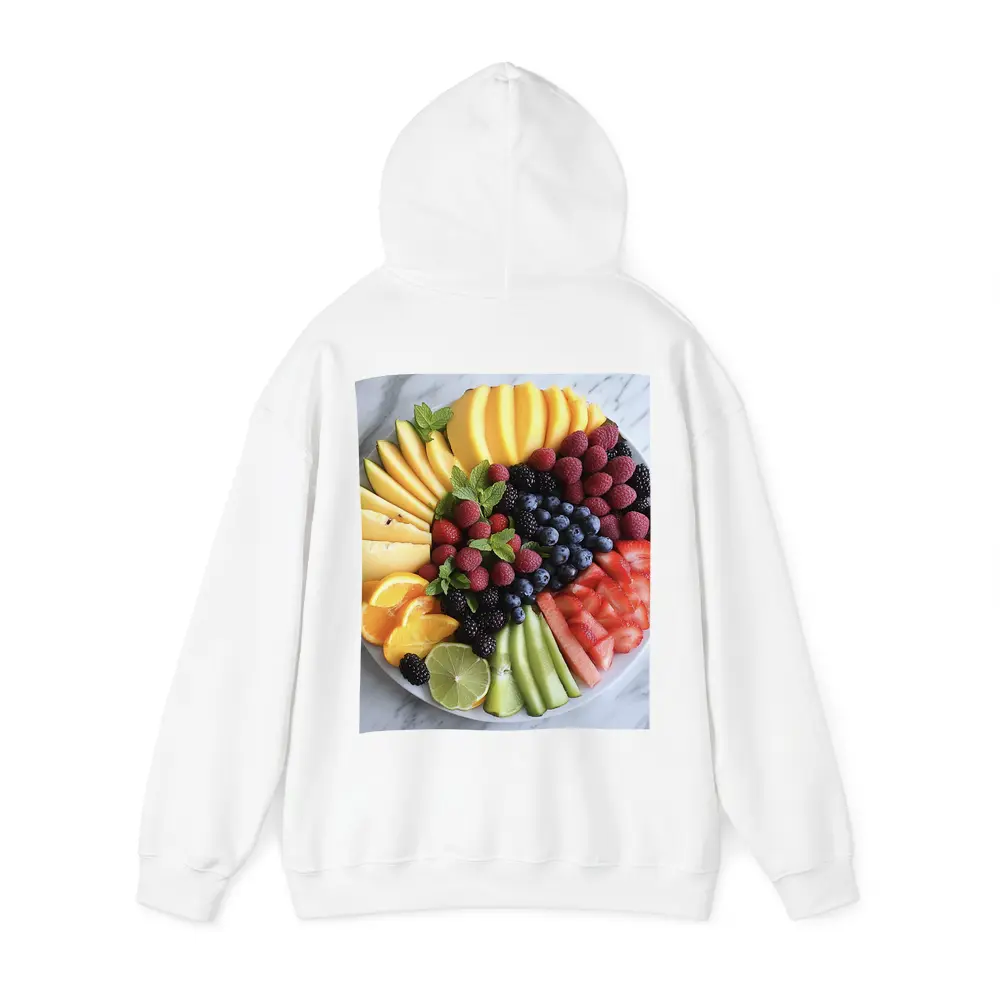 Fresh Fruit Platter Arranged on Marble – Hoodies