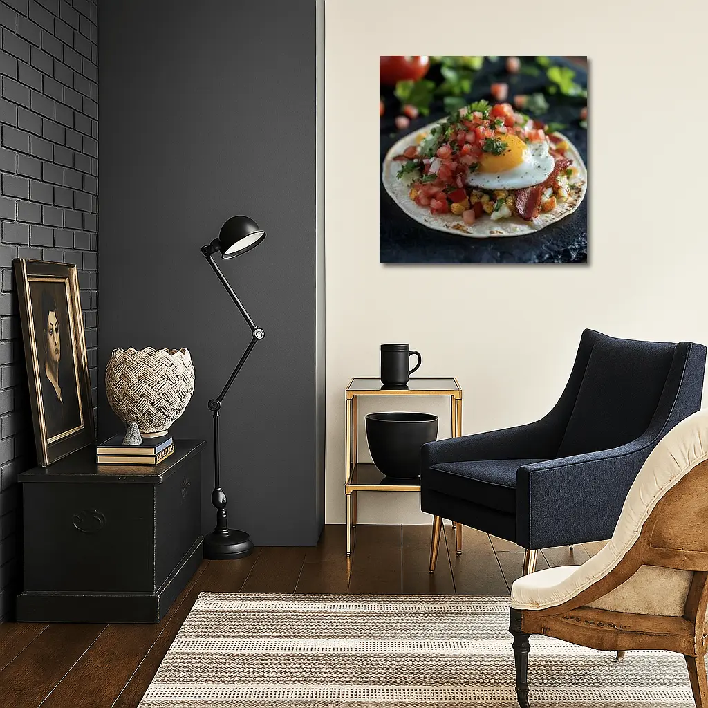 Breakfast Taco Fried Egg Pico De Gallo – Wall Art