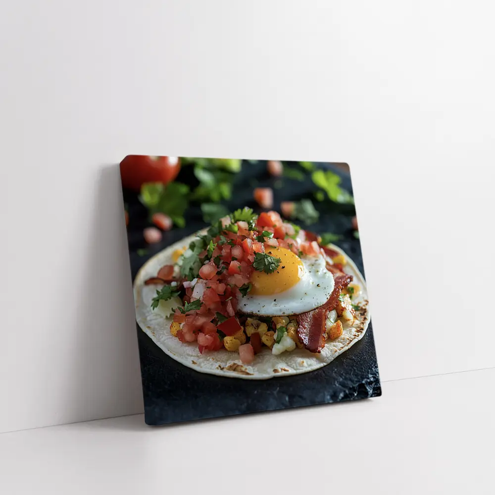 Breakfast Taco Fried Egg Pico De Gallo – Wall Art