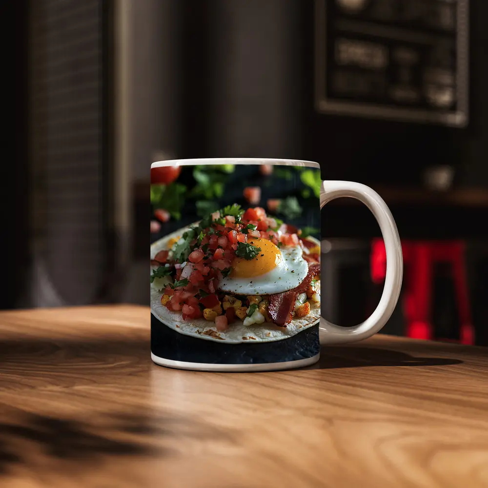 Breakfast Taco Fried Egg Pico De Gallo – Mugs
