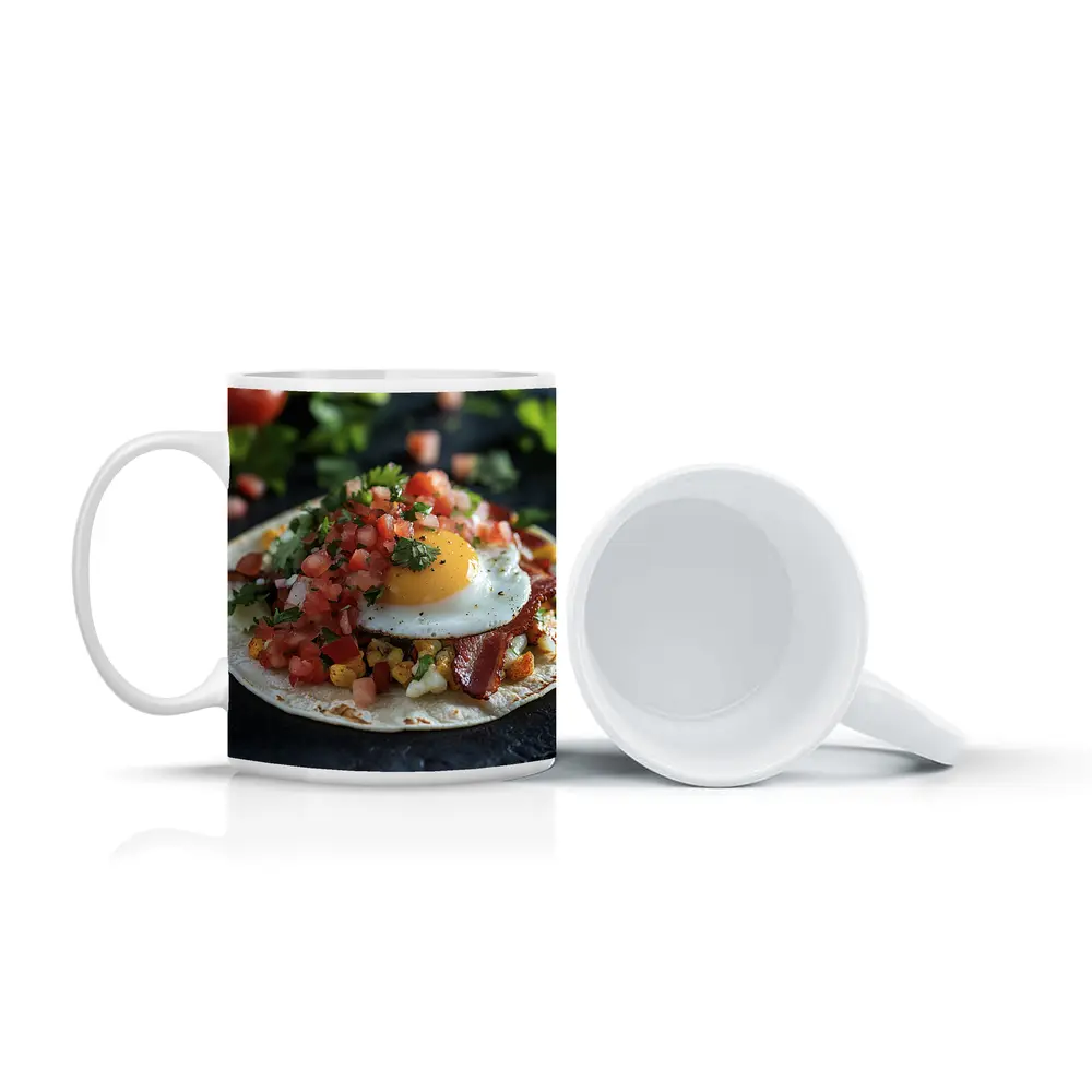 Breakfast Taco Fried Egg Pico De Gallo – Mugs