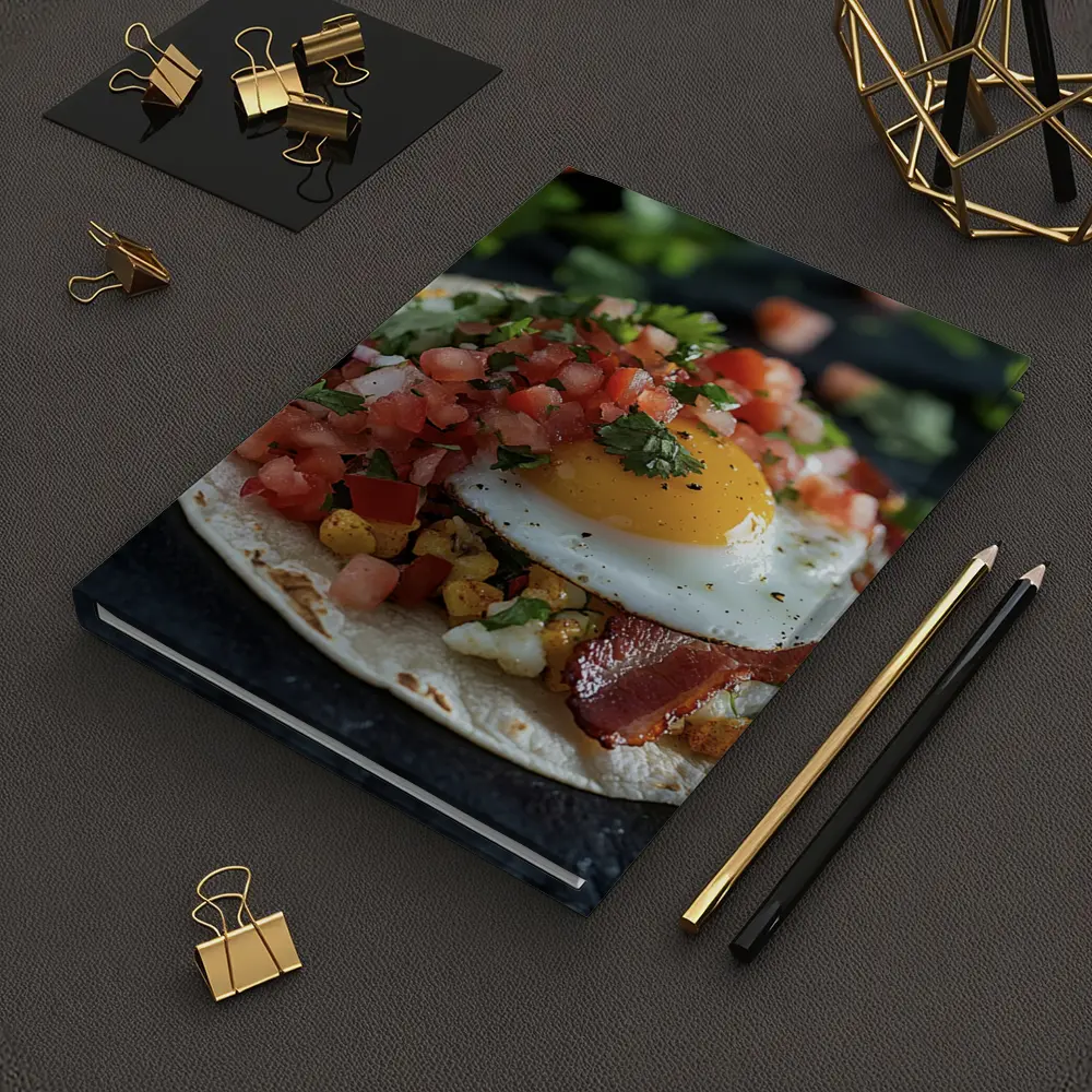 Breakfast Taco Fried Egg Pico De Gallo – Notebooks