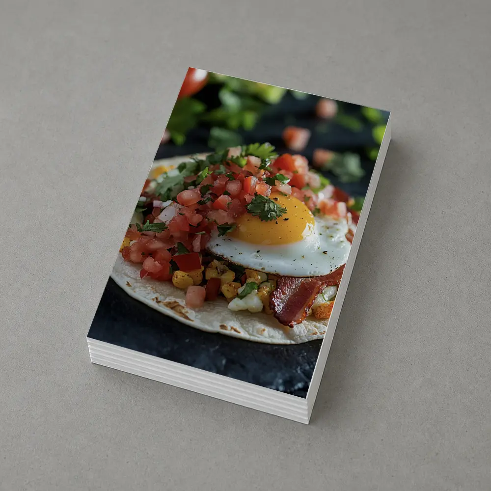 Breakfast Taco Fried Egg Pico De Gallo – Postcards